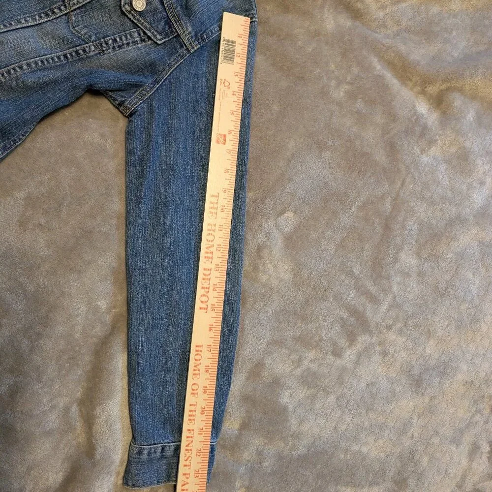 Gap Stretch Denim Medium Blue Wash Jeans Jacket - Picture 9 of 11